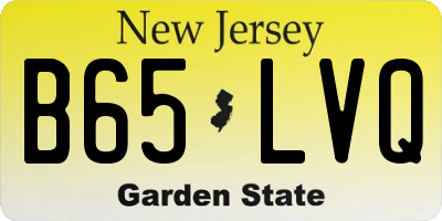 NJ license plate B65LVQ