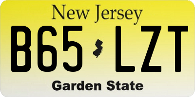 NJ license plate B65LZT