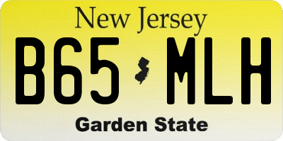 NJ license plate B65MLH