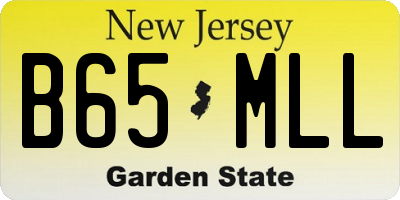NJ license plate B65MLL