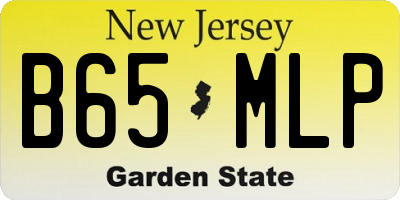 NJ license plate B65MLP
