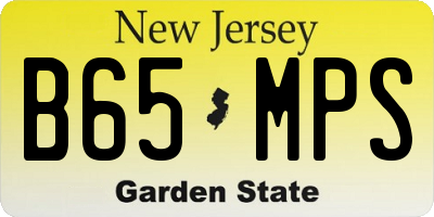 NJ license plate B65MPS