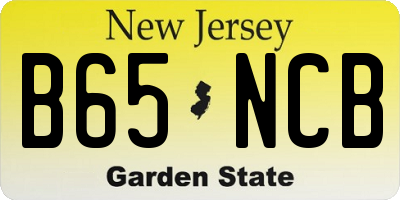 NJ license plate B65NCB