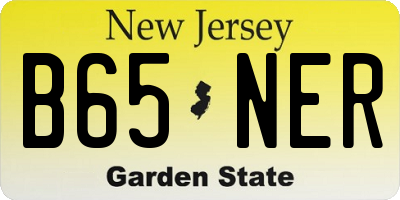 NJ license plate B65NER