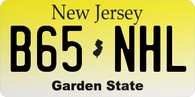 NJ license plate B65NHL