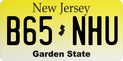 NJ license plate B65NHU
