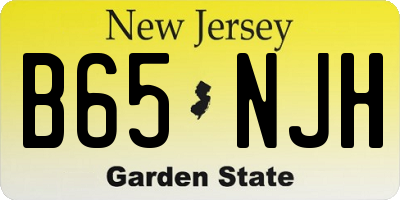 NJ license plate B65NJH