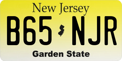 NJ license plate B65NJR