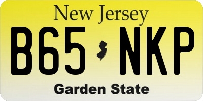 NJ license plate B65NKP