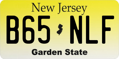 NJ license plate B65NLF