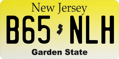 NJ license plate B65NLH