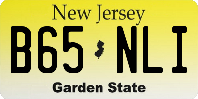 NJ license plate B65NLI
