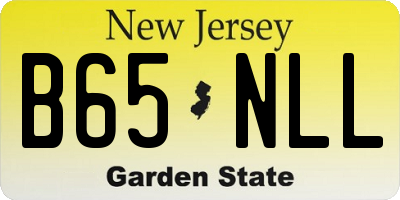 NJ license plate B65NLL
