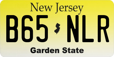 NJ license plate B65NLR