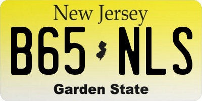 NJ license plate B65NLS
