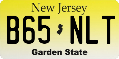 NJ license plate B65NLT