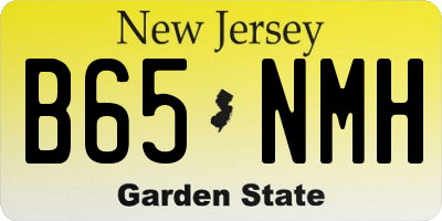 NJ license plate B65NMH