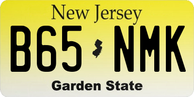 NJ license plate B65NMK