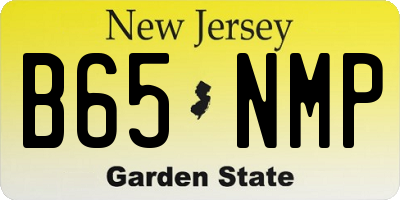 NJ license plate B65NMP