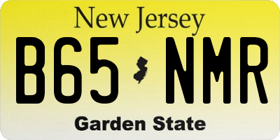 NJ license plate B65NMR