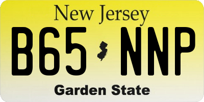 NJ license plate B65NNP