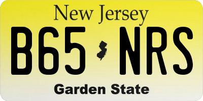 NJ license plate B65NRS