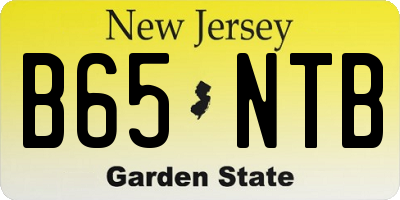 NJ license plate B65NTB