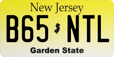 NJ license plate B65NTL