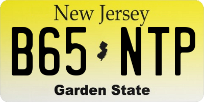 NJ license plate B65NTP