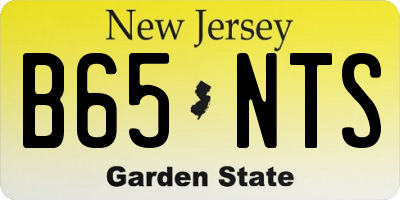 NJ license plate B65NTS