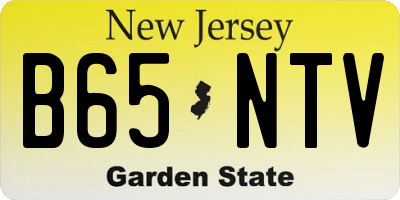 NJ license plate B65NTV
