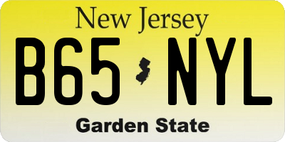 NJ license plate B65NYL