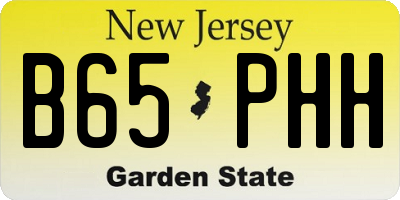 NJ license plate B65PHH