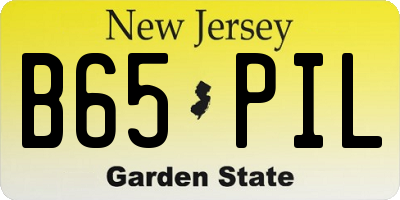 NJ license plate B65PIL