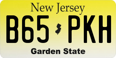 NJ license plate B65PKH