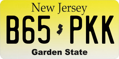 NJ license plate B65PKK