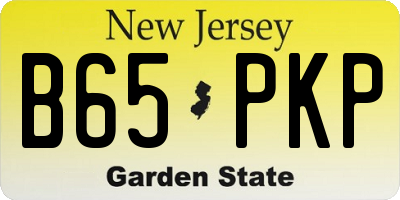 NJ license plate B65PKP