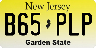 NJ license plate B65PLP