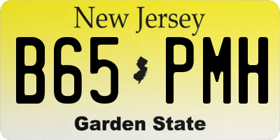NJ license plate B65PMH