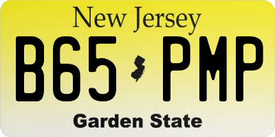 NJ license plate B65PMP