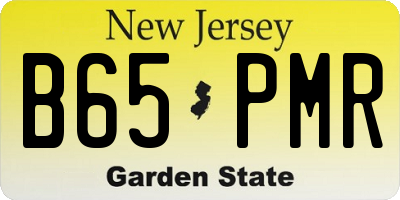 NJ license plate B65PMR