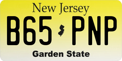 NJ license plate B65PNP