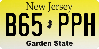 NJ license plate B65PPH