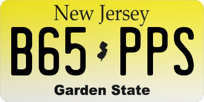 NJ license plate B65PPS