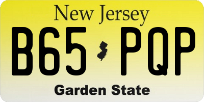 NJ license plate B65PQP