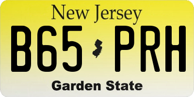 NJ license plate B65PRH