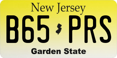 NJ license plate B65PRS