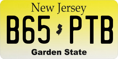 NJ license plate B65PTB