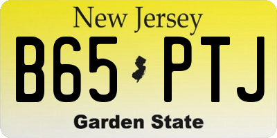 NJ license plate B65PTJ