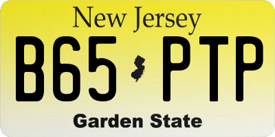 NJ license plate B65PTP